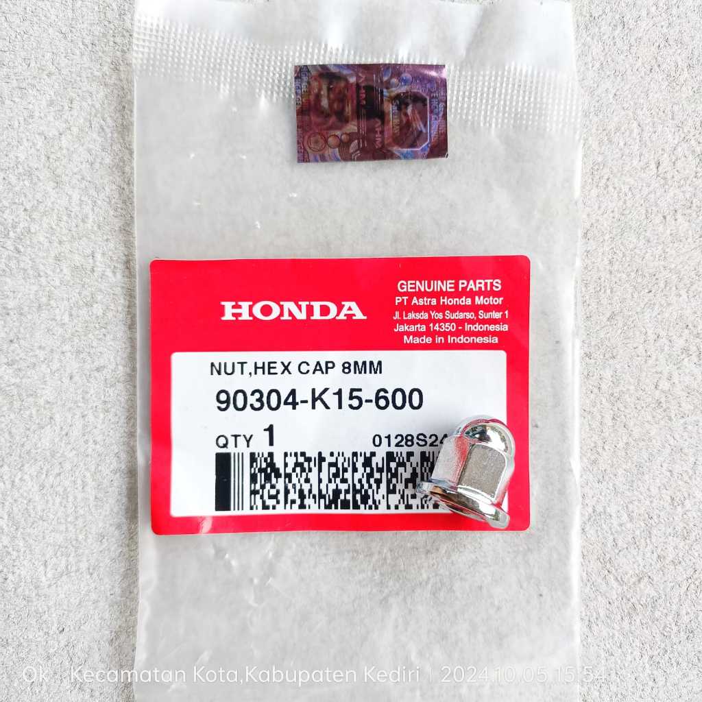 Nut Hex Cap 8mm - น็อตไอเสีย New-MegaPro Verza CB150-X CB150-R CBR 150-250 AM