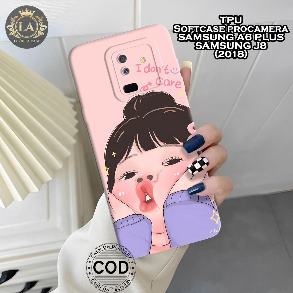 เคส Samsung A6 Plus / J8 (2018) - เคส Leviora - เคสแฟชั่น Fat Girl - เคส Samsung A6 Plus/J8 Softcase