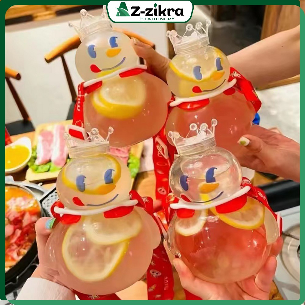 Mixue Childrens Drinking Tumbler Bottle 700ML BPA FREE / Cute Drinking Bottle with Snow King Charact