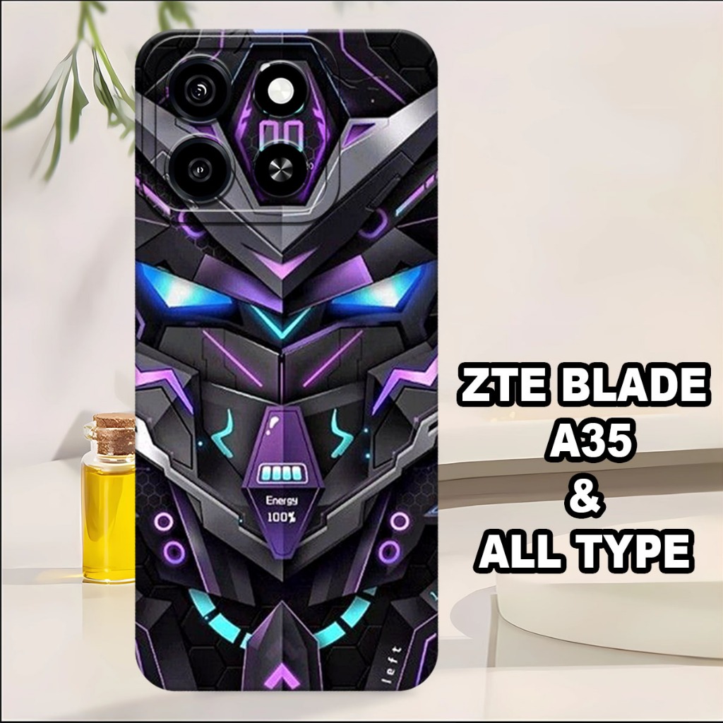 HP G50 - เคสกล้อง ZTE Blade A35 Softcase 2024 - ROBOT VECTOR MOTIF - วัสดุยางยืดหยุ่น - เคส ZTE Blad