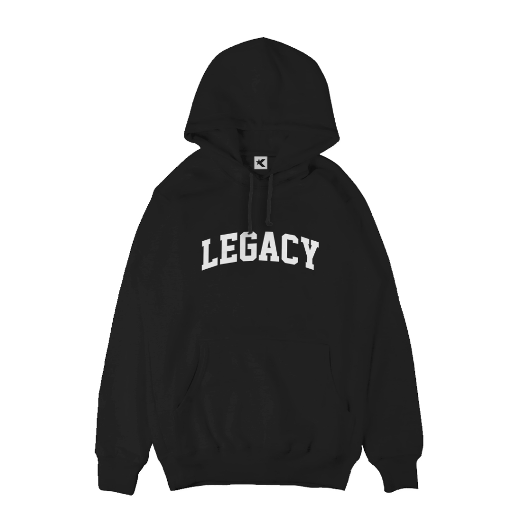 Hitam Mens LEGACY Black HOODIE Regular FIT VINTAGE