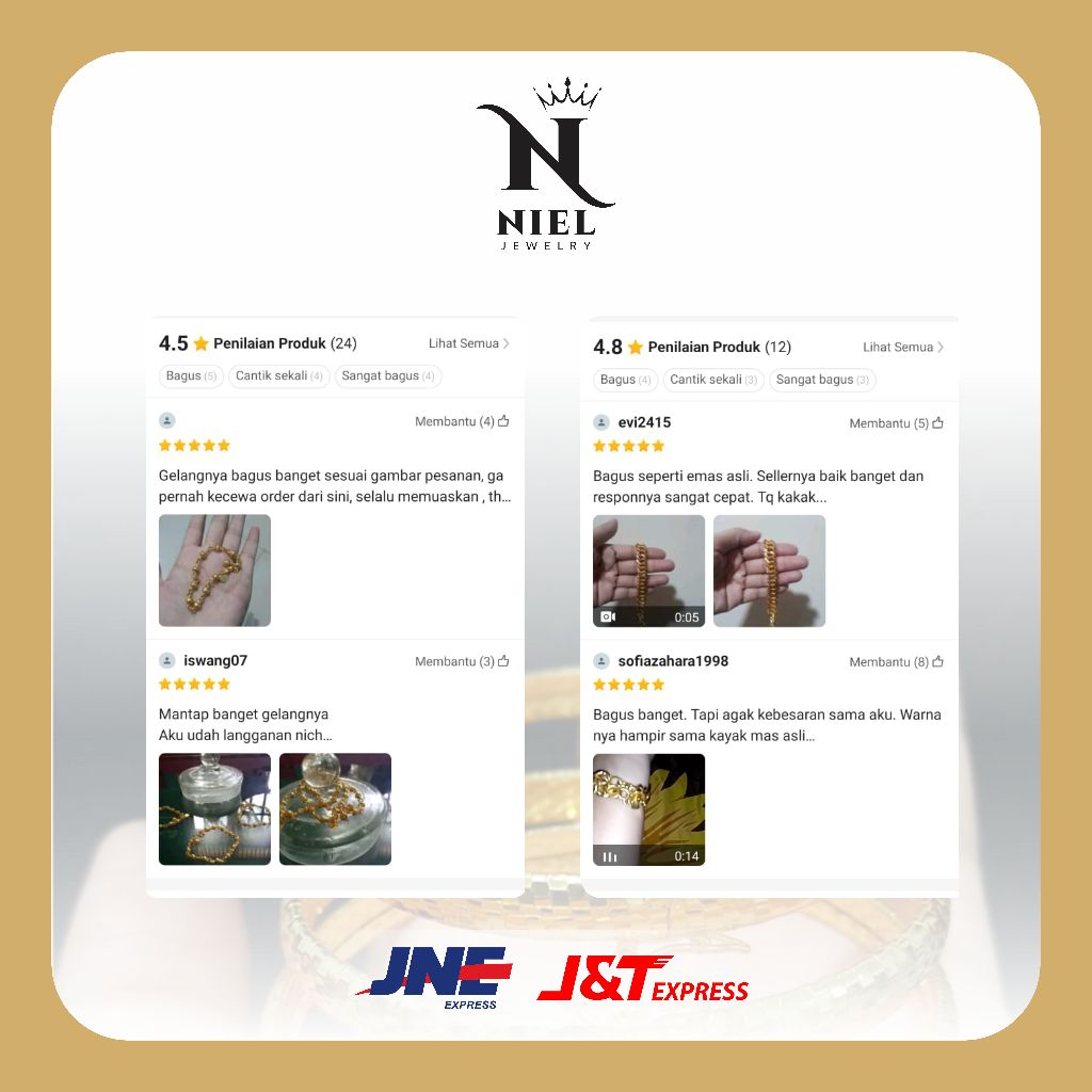 SAVE 24K Gold Plated Cross Necklace เครื่องประดับนําเข้าระดับพรีเมียม