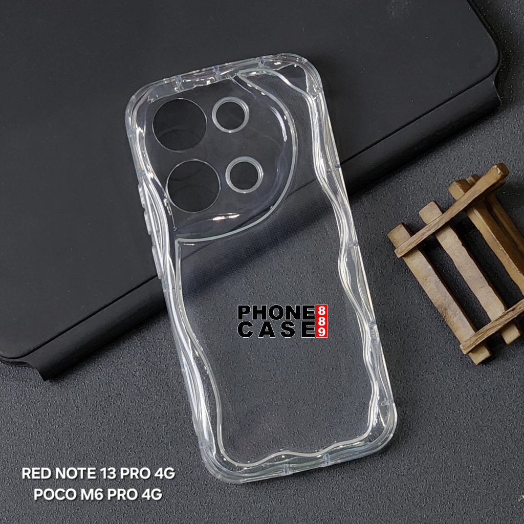 REDMI NOTE 13 PRO 4G SOFT CASE MELTING WAVY CHROME CASE G01 REDMI NOTE 13 PRO 4G