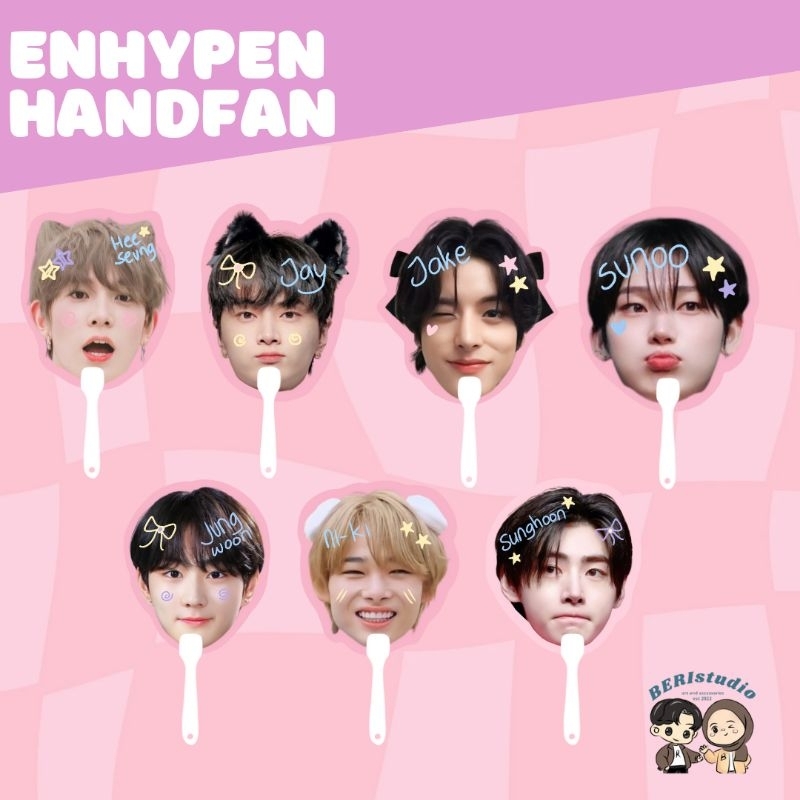 พัดลมมือถือ KPOP ENHYPEN HAND FAN