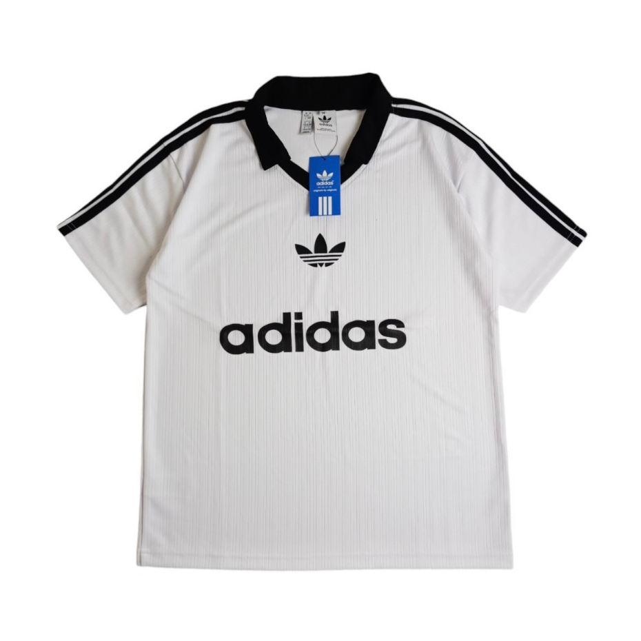 Putih Adidas Mens White Jersey เสื้อยืด Adicolor