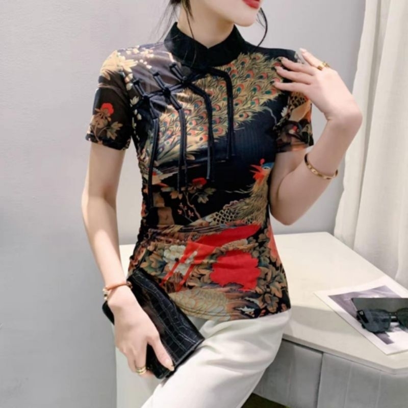 MDLV ~ M02D25 CNY Cheongsam Top เสื้อแบบดั้งเดิม