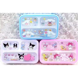 LUNCH BOX YOYE KOTAK BEKAL ANAK KARAKTER SANRIO 3SKAT FREE SENDOK AMAN FOOD GRADE