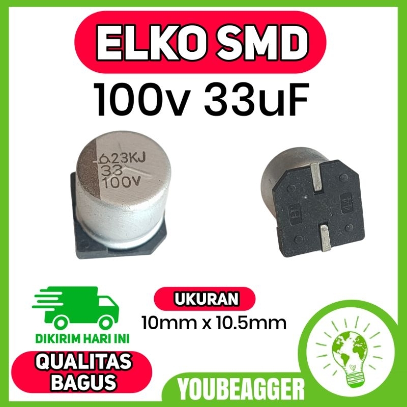 กวางเอลโก้ smd 100v 33uf