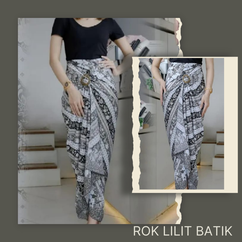 Tube top KEBAYA BOTTOM Batik Wrap Skirt NEW TODAY Batik Wrap Skirt