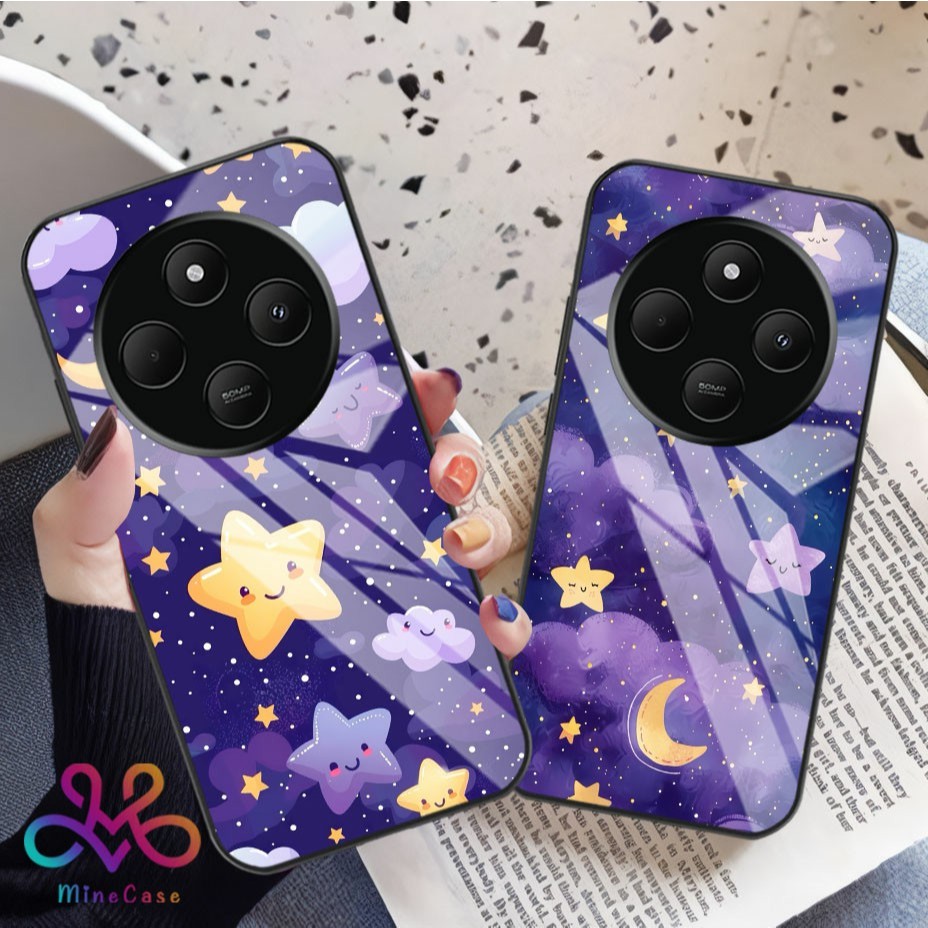 {Q82} REDMI 14C Glossy Glass Softcase - REDMI 14C HP Casing