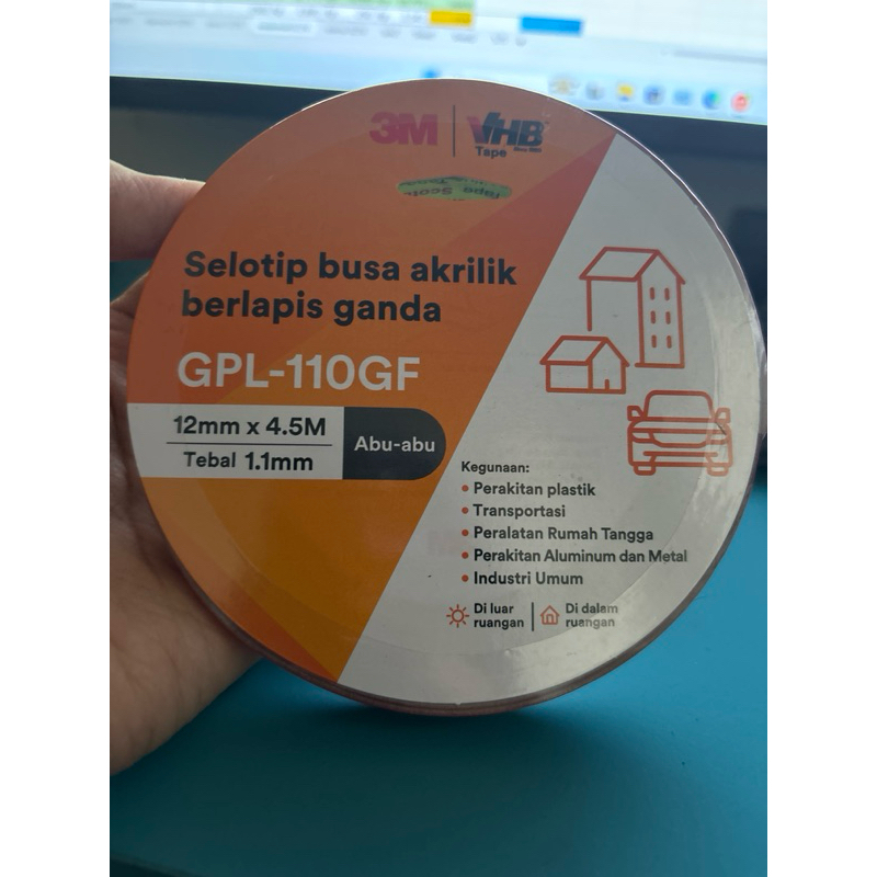 3M VHB Double Tape 3M Super Strong 12mm x 4.5m