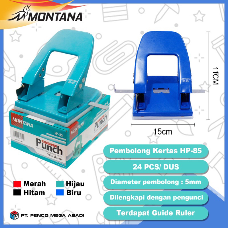 1 ชิ้น MONTANA HP-85 Large paper Punch // paper Punch 85