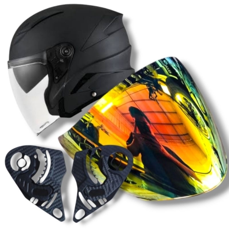 (TM5) SUOMY Speedjet Helmet Visor plus Base gear ทั้งหมดรังไข่ || กระจก กระบังหน้าแบบแบน Suomy Speed