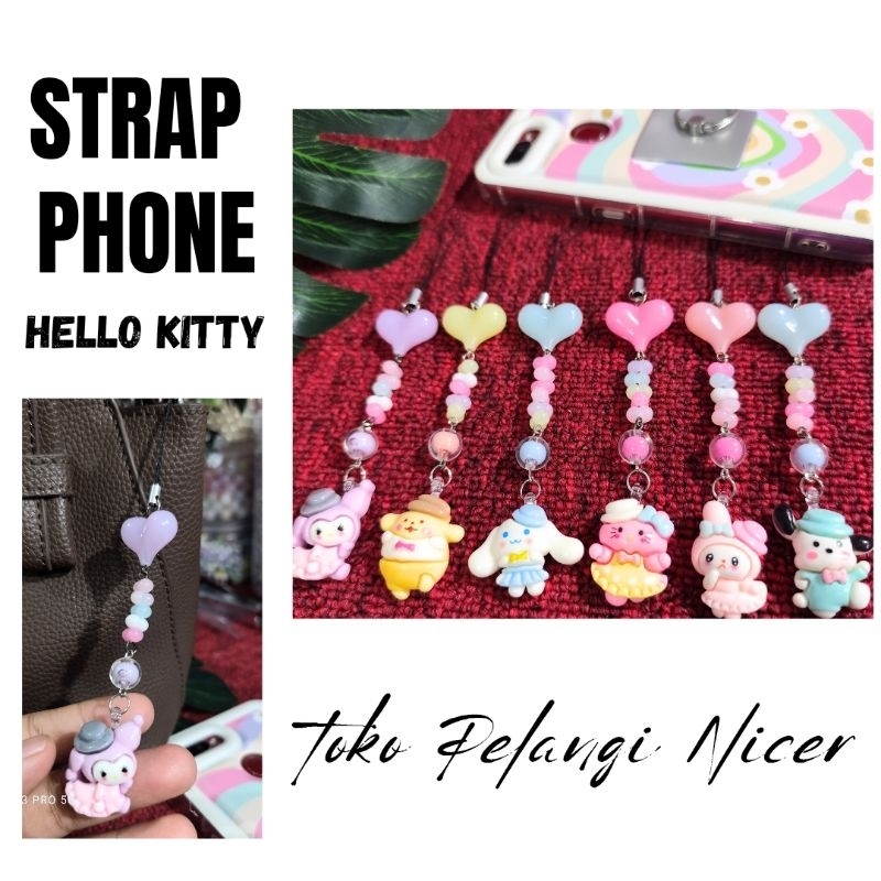 HP GANTUNGAN Sanrio Phone Strap - Sanrio Jelly Phone Strap - Phone Toy / สามารถใช้เป็นพวงกุญแจกระเป๋