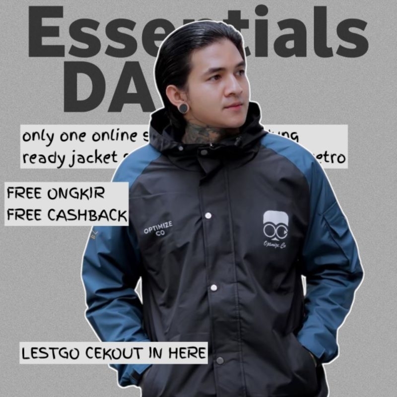 ESSENTIAL DAY - ต้นฉบับ GENIOUS TASLAN PARKA WINDBREAKER JACKET สําหรับผู้ชายและผู้หญิง