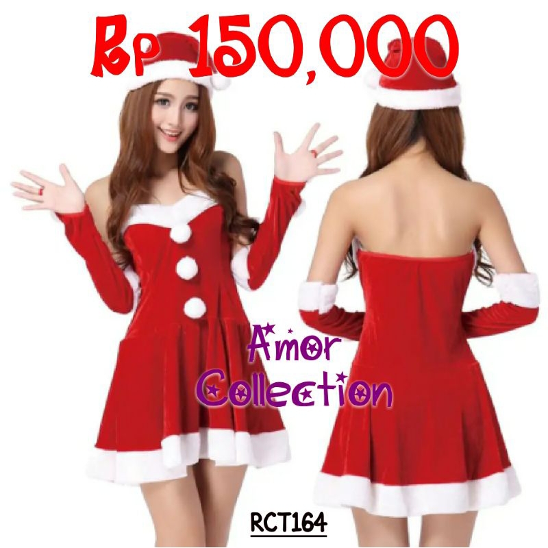 ชุดคอสเพลย์ชุดซานต้าคริสต์มาสพร้อมอุปกรณ์ RCT164 by Amor Collection
