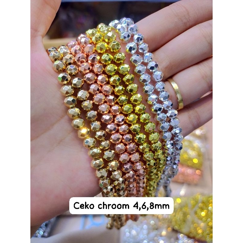 เกรด AAA METALLIC CZECH CHROOM CZECH CRYSTAL | สะดุด