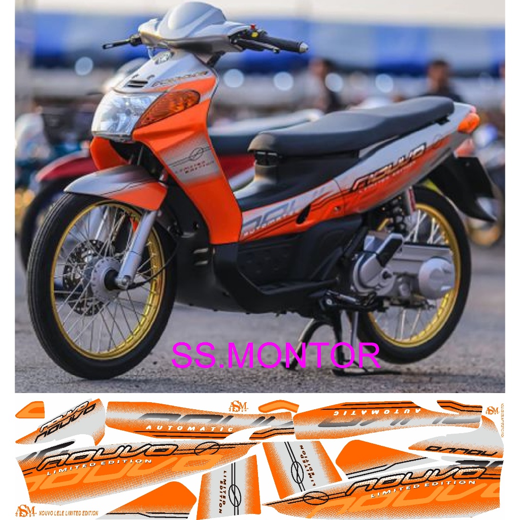 Yamaha Nouvo lele สติ๊กเกอร์เก่ารุ่นลิมิเต็ด Striping