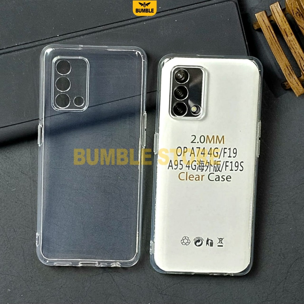 Bumble - Softcase Clear Case Bening 2.0mm Case Oppo A74 4G Oppo A95 4G Oppo A74 5G Oppo A76 Oppo A96