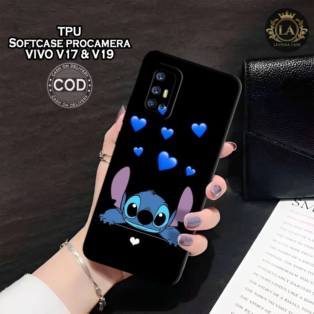 เคส HP ล่าสุด VIVO V17 & V19 - เคส Leviora - เคส Stitch แฟชั่น - เคส VIVO V17 & V19 Softcase - เคสกล