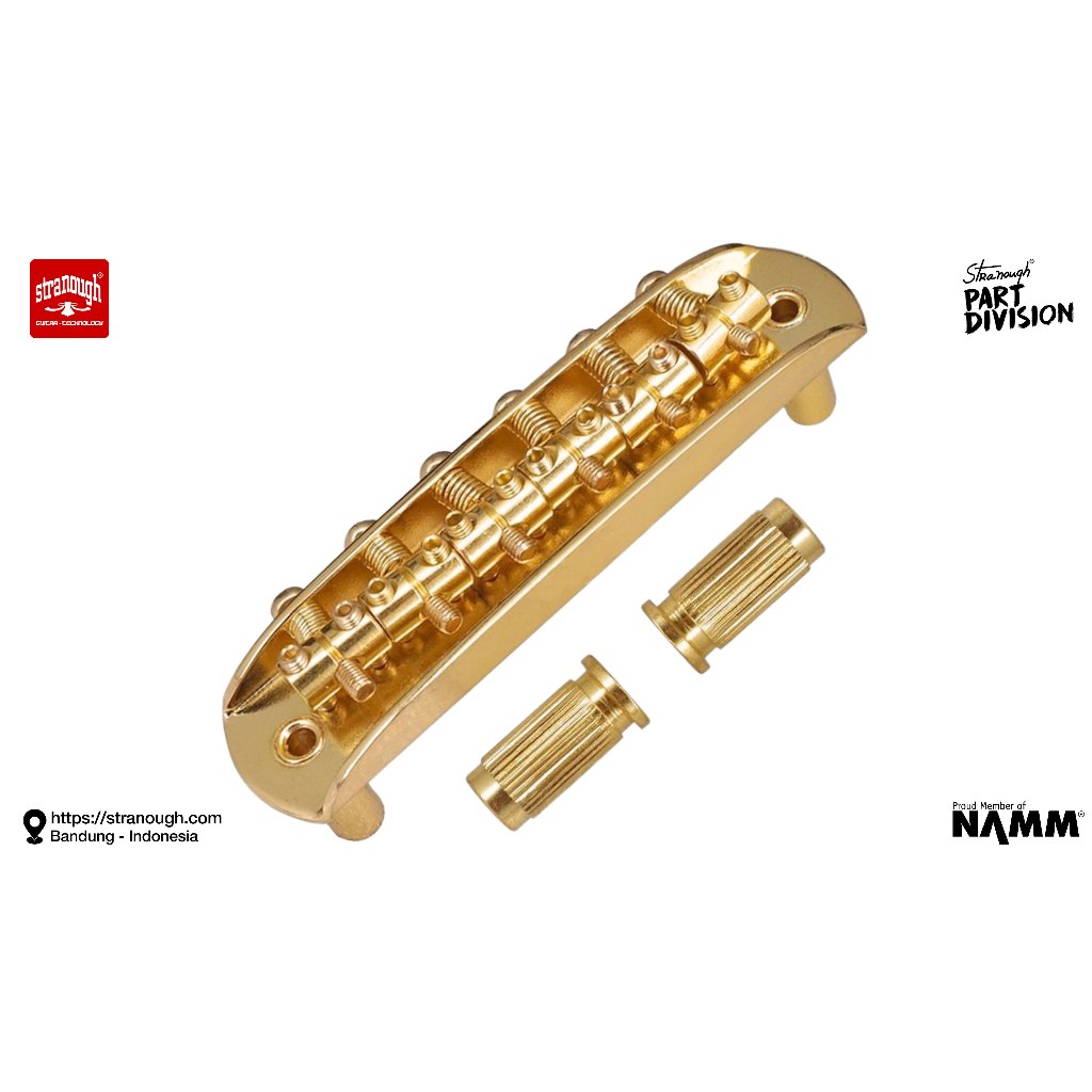 Jaguar / Jazzmaster / Mustang Style Bridge รุ่น 1 (ทอง)