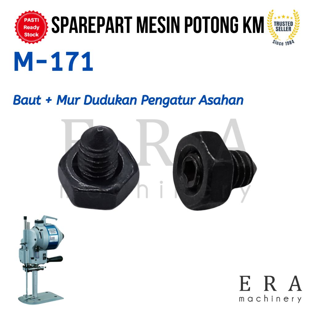 MESIN M171 Bolt + Nut สําหรับเครื่องตัดลับคมผ้า KM M-171 E1887