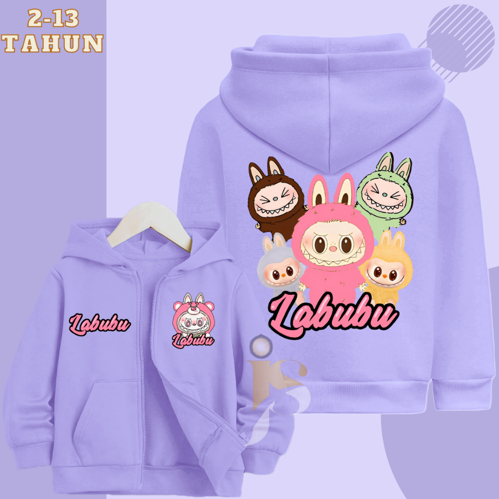 ล่าสุด ไวรัส Labubu เสื้อแจ็คเก็ตสําหรับเด็กผู้หญิงอายุ 3 4 5 6 7 8 9 10 11 12 13 ปีเสื้อแจ็คเก็ตเด็กผู้หญิง
