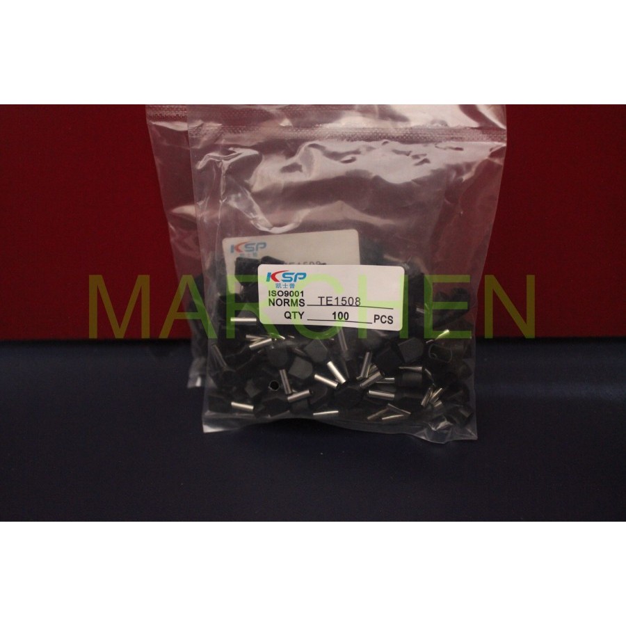 Ferrules Twin Insulated - TE 1508 เทอร์มินัลปลายสายไฟ FORT ขนาด 2x1.5 มม.