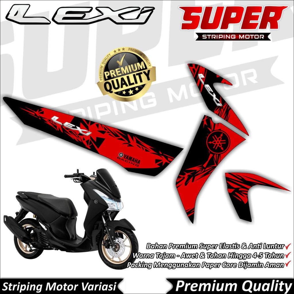 Cool Anti-Fade LEXI สติกเกอร์ Striping LEXI 125 Striping Yamaha LEXI 125 Abstrack