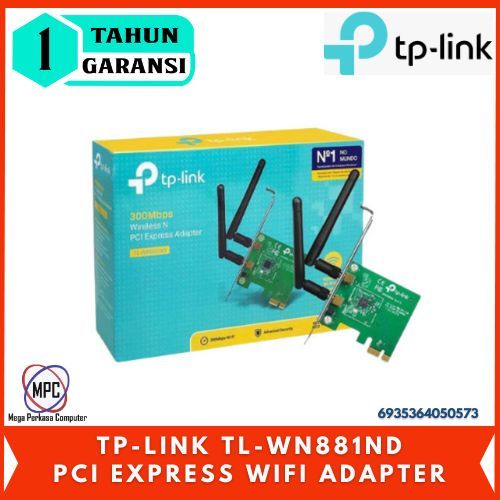 Tp-Link TL_WN881ND Wireless N PCI Express Adapter 300Mbps