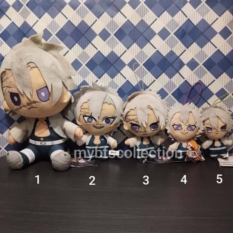 GANTUNGAN Shinazugawa Sanemi Furyu Demon Slayer Kimetsu ไม่มี Yaiba ตุ๊กตาพวงกุญแจ