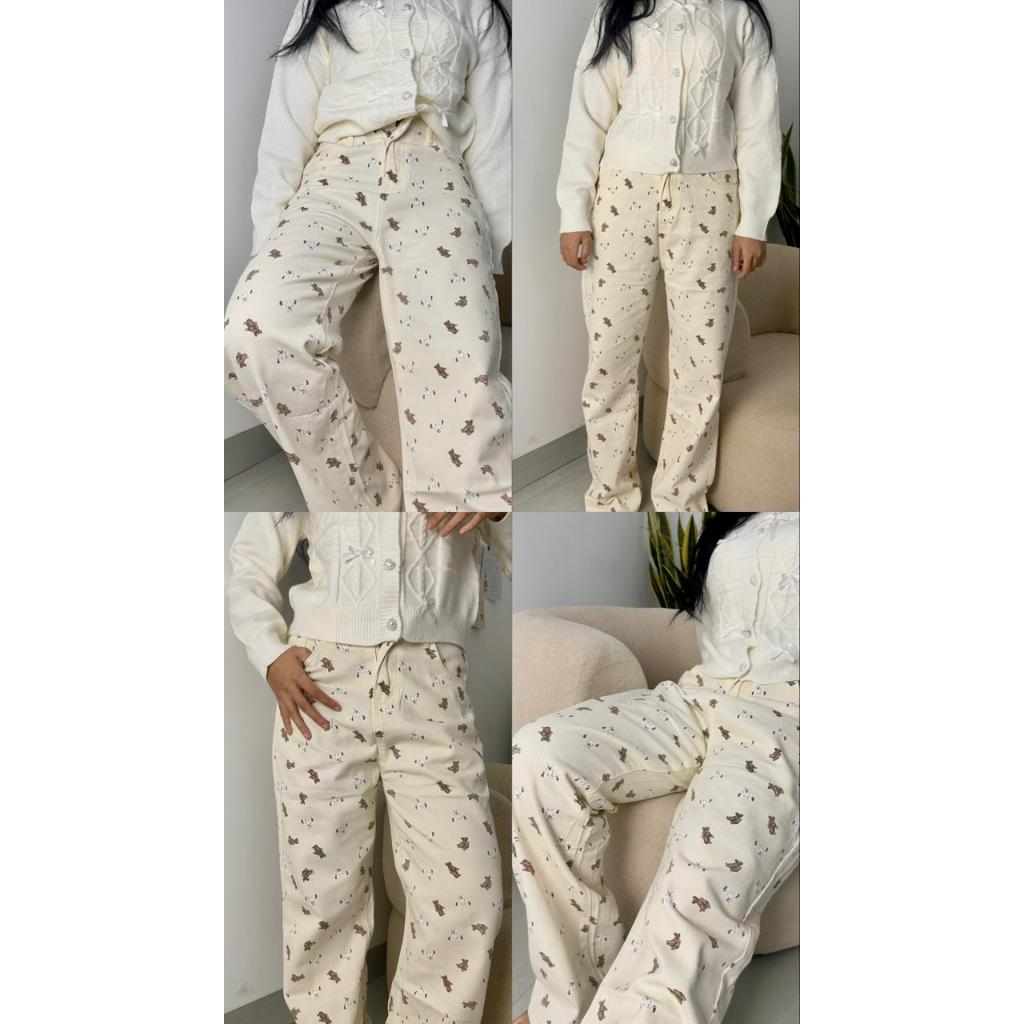 READY - KIERA TEDDY JEANS - Y2K JEANS - LOOSE JEANS - CARGO JEANS - WOMENS JEANS - WOMENS PANTS - PR