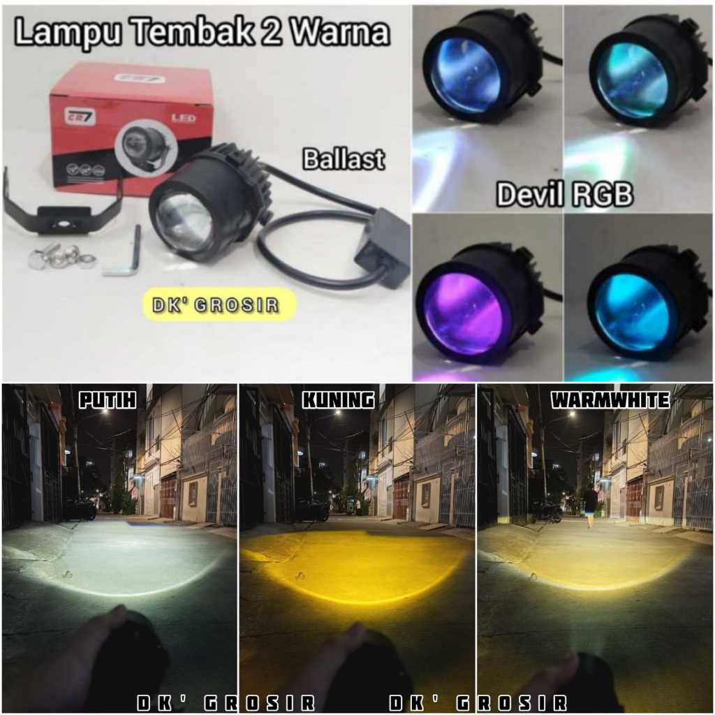 CR7 CS 1067 - CR7 ไฟตัดหมอก Spotlight RHD 2 สี High Low 35watt อลูมิเนียมเต็ม CS1067