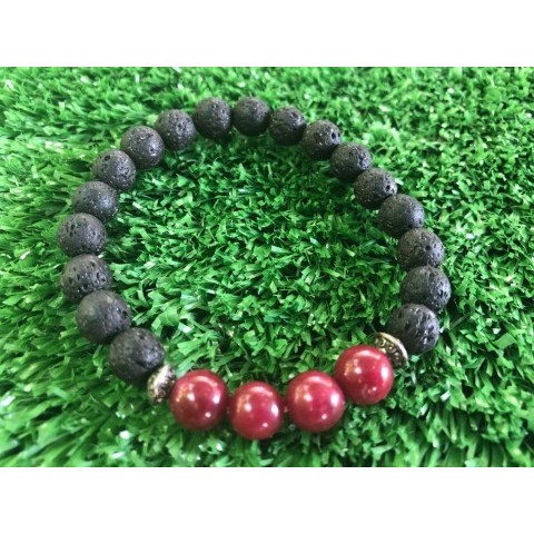 BRACELET 0012/05 LAVA MIX GARNET STONE 8MM
