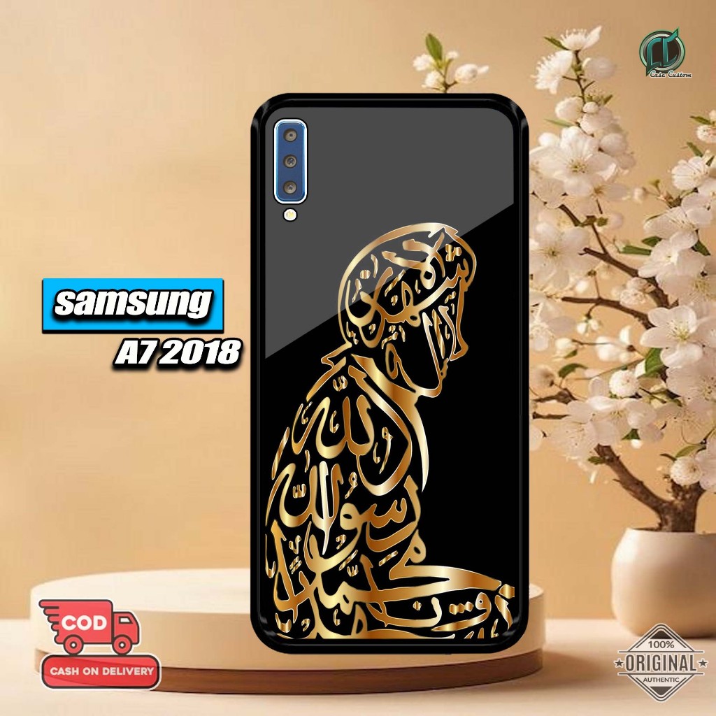 เคส Samsung A72018 ล่าสุด 2D Glossy Hardcase [Calligraphy Motif] Samsung A72018 Casing Hardcase Sofc
