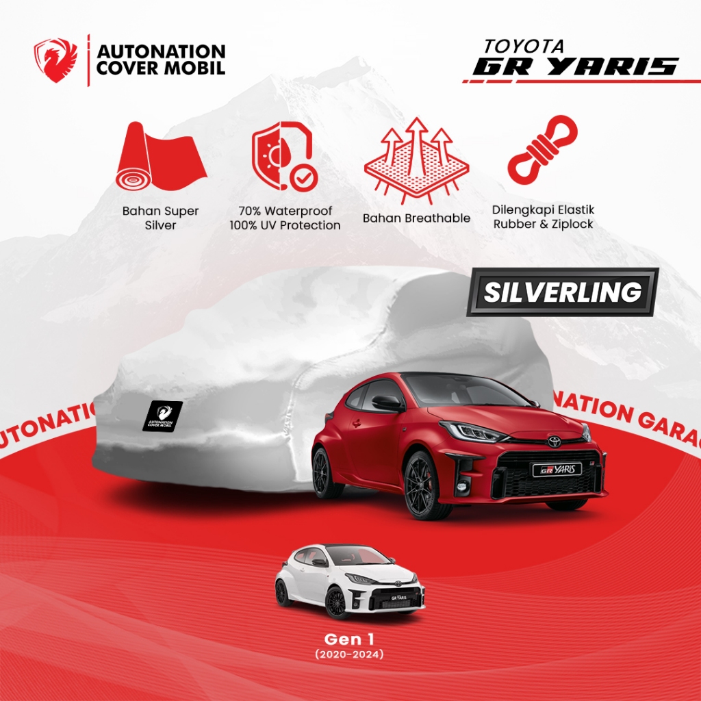 Automation Garage – ผ้าคลุมรถ Toyota GR Yaris Silverling