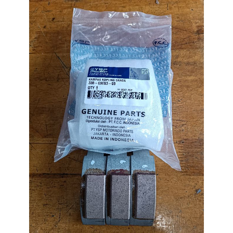 แผ่นคลัทช์คู่เท่านั้น K44 BEAT POP ESP STREET SMOOTH STARTER 330-E9E03-00 ชุดต้นฉบับ YSP FCC