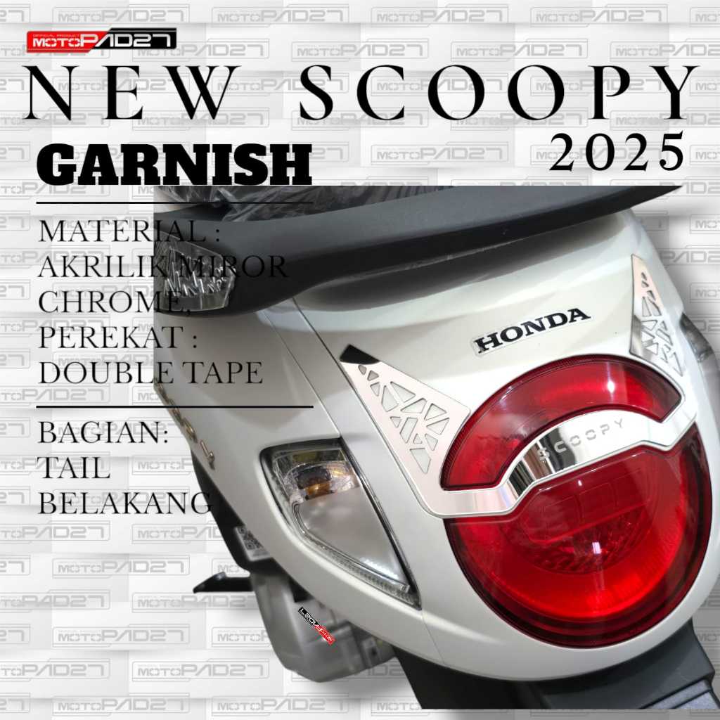 ไฟท้าย SCOOPY 2025 MP27 ใหม่ การ์นิช