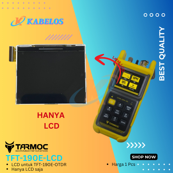 LAYAR หน้าจอ LCD Tarmoc TFT-190E-OTDR | OTDR FO Tool อะไหล่หน้าจอ LCD ไฟเบอร์ออปติก
