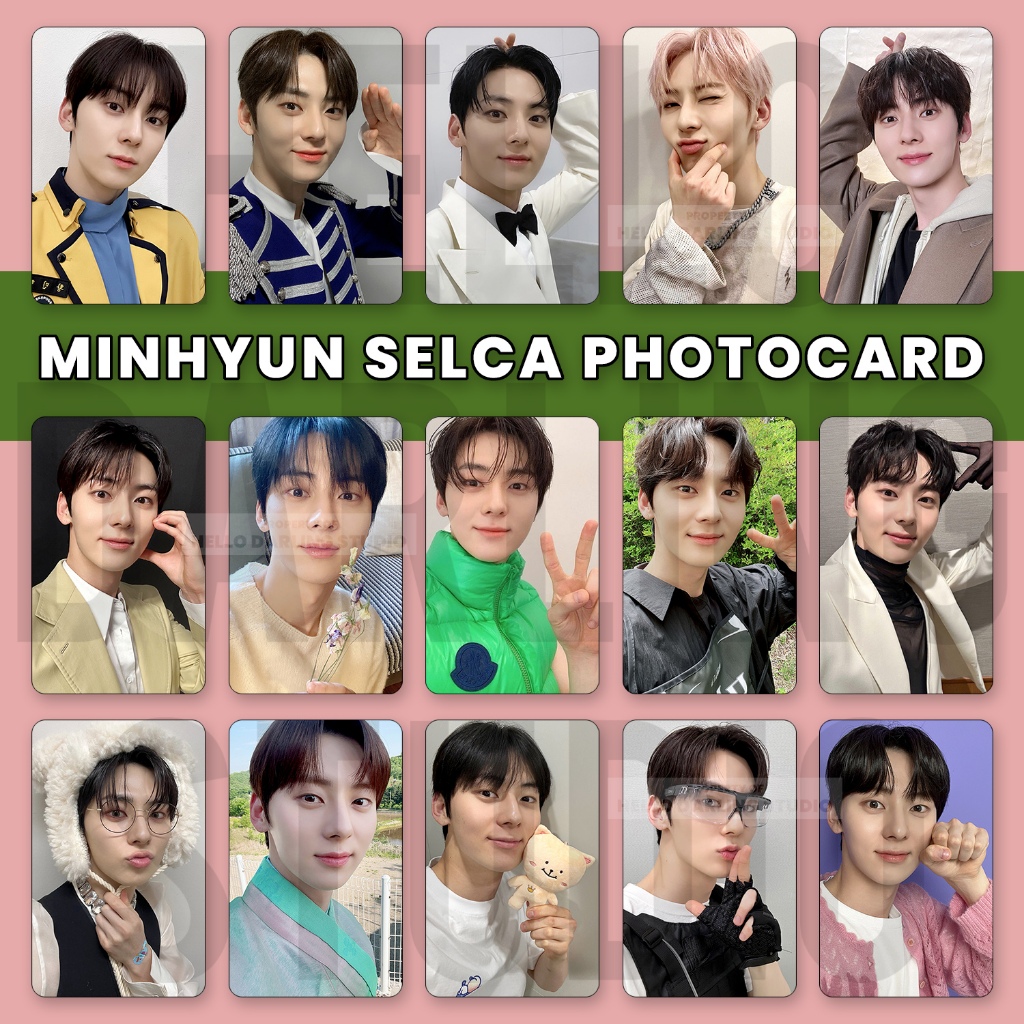 ชุดโฟโต้การ์ด Hwang Minhyun Selca 10 ชิ้น ไม่เป็นทางการ พัดลมทํา.