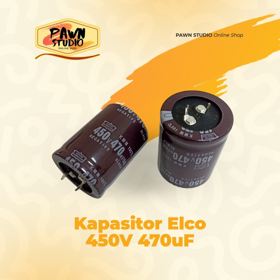 ELCO 470uf 450v / Elco 470450โวลต์ / เอลโก้ 470 uf 450 โวลต์ / 470uf 450โวลต์