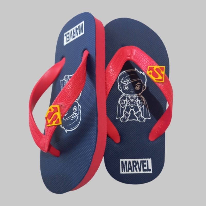 รองเท้าแตะ Marvel Superman Philper สําหรับเด็ก / รองเท้าแตะ Fillpper / รองเท้าแตะ