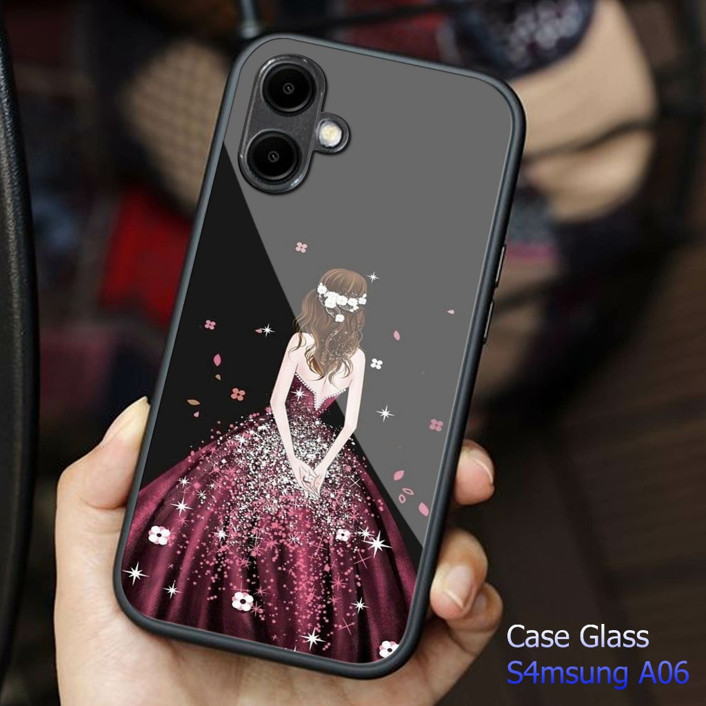 HP Samsung A06 Softcase Glass Glossy Samsung A06 เคสโทรศัพท์ Samsung A06 - K36