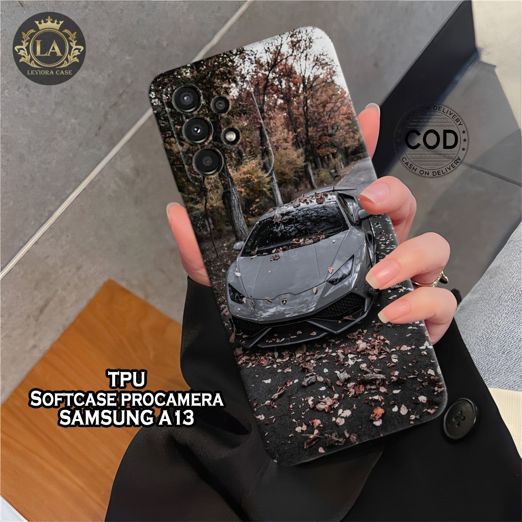 HP เคส Samsung A13 4G/5G ใหม่ล่าสุด - เคสรถแฟชั่น - เคส Samsung A13 4G/5G Softcase - เคสกล้อง Pro - 