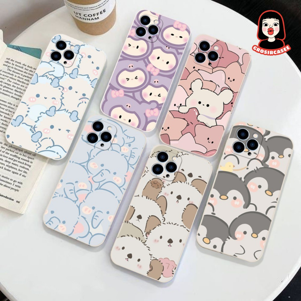 LENS PROTECTOR PRINTING เคสสัตว์น่ารัก redmi 6a 8 8a 4x 9 9a 4a 5a note 7 5 pro pocophone m3 x3 nfc 