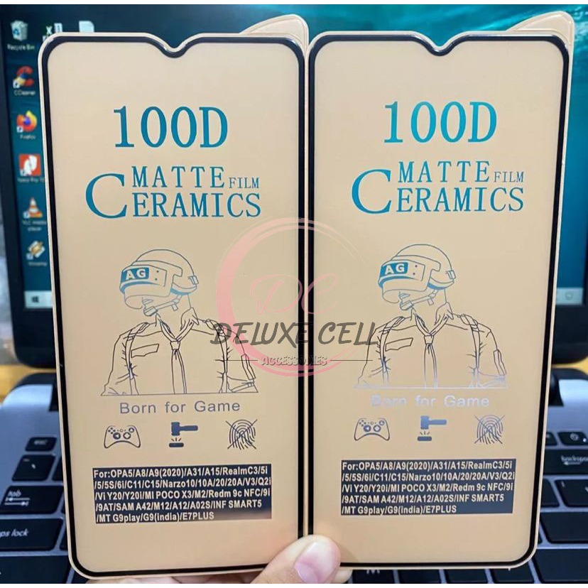 SAMSUNG A05 SAMSUNG A05S กระจกนิรภัย Anti-Scratch Ceramic Matte 100D Matte Anti-Shatter -DC