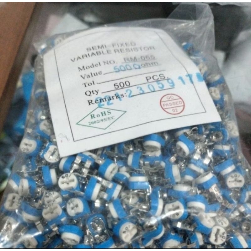 VR 501 500R ROHS BLUE Trimpot. 1 ชิ้น