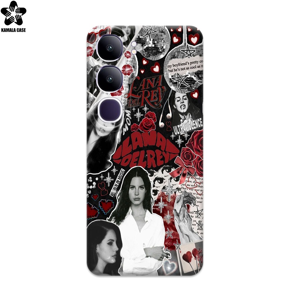 SOFTCASE PREMIUM MOTIF LANA DEL REY สําหรับ VIVO V40 LITE V40 & ALL TYPE VIVO - CASE PRO CAMERA - เค