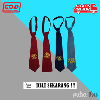 Dasi Sekolah SD SMP SMA Bordir Perekat/Kretekan { ecer }