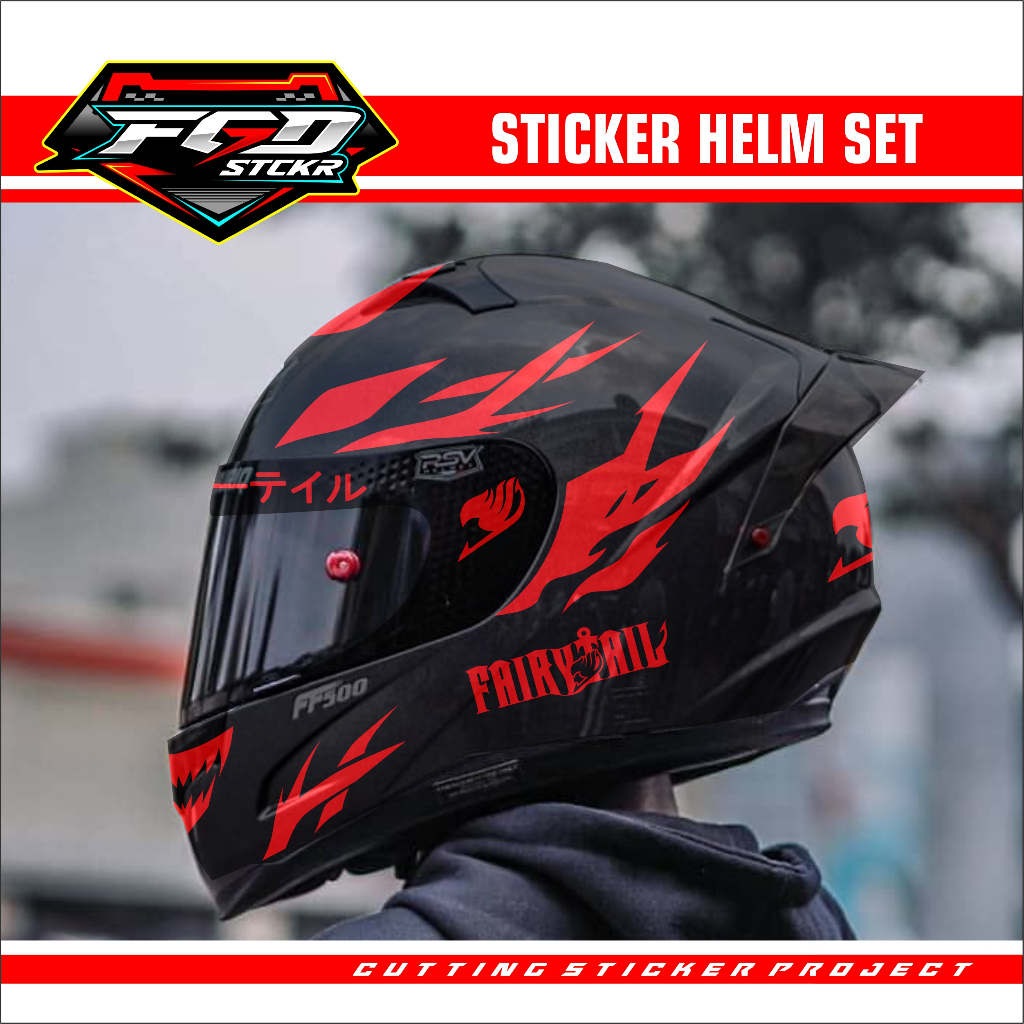 สติ๊กเกอร์หมวกกันน็อค - CUTTING STICKER FAIRY TAIL SET สําหรับหมวกกันน็อค